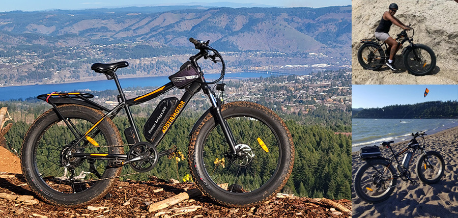 48V 750W fast electric bike 26" fat tire ebike