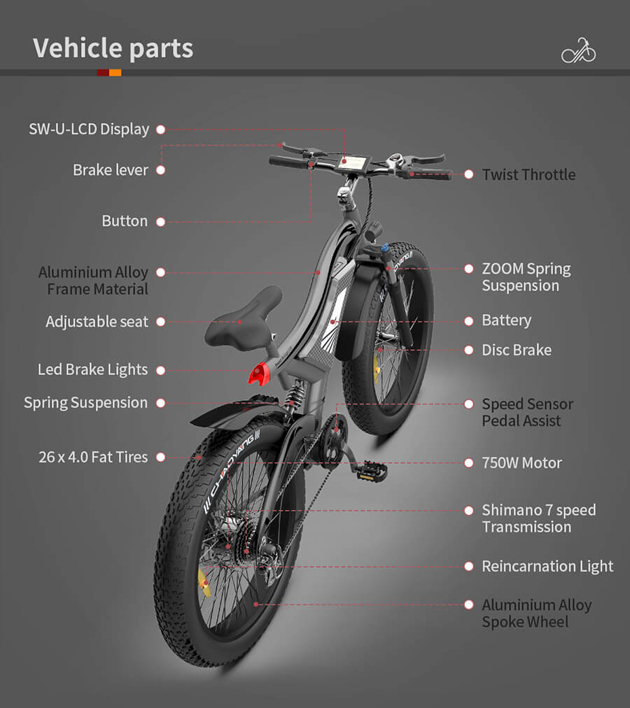 48V 750W fat tire electric bike hotsale ebike  best ebike