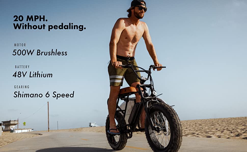 20 inch fat tire electric bike with 48V 500W motor